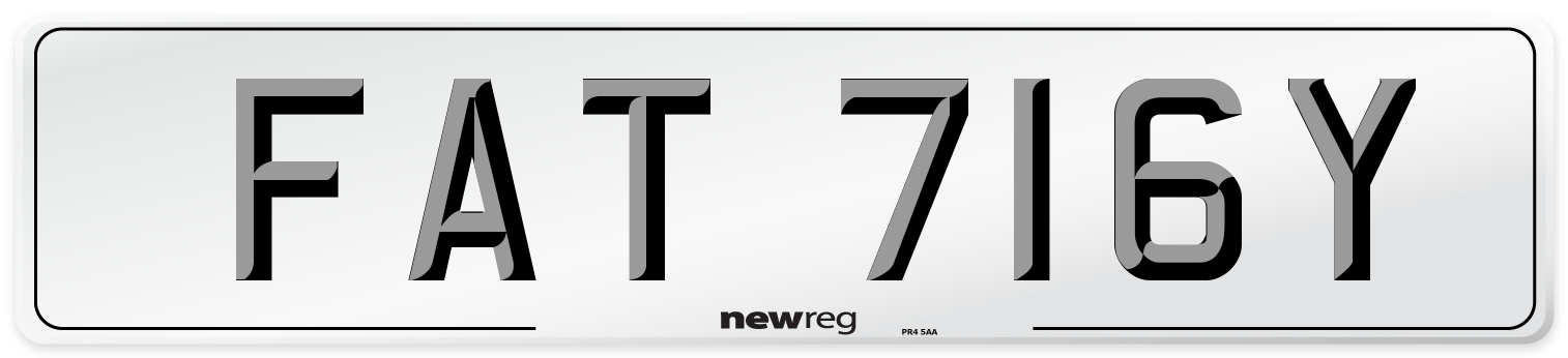 FAT 716Y Number Plate from New Reg